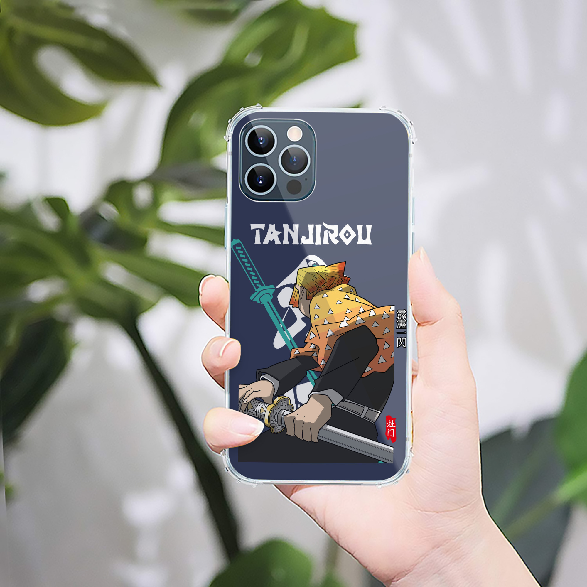 （画像用） 鬼滅の刃（きめつのやいば）我妻 善逸／あがつま ぜんいつ Agatsuma Zenitsu 【iPhone 12シリーズ対応】透明スマホケース（クリアソフトケース）